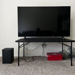 10 Months Old 55 Inches Samsung TV With Including Speaker And Woofer