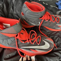 Nike Zoom HyperRev Basketball Shoes Black Red Silver 2013