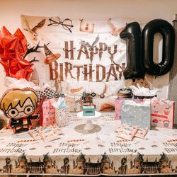 Harry Potter Birthday Banner Backdrop