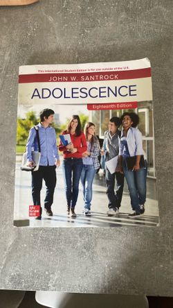 Adolescence 18th Edition  John W. Santrock