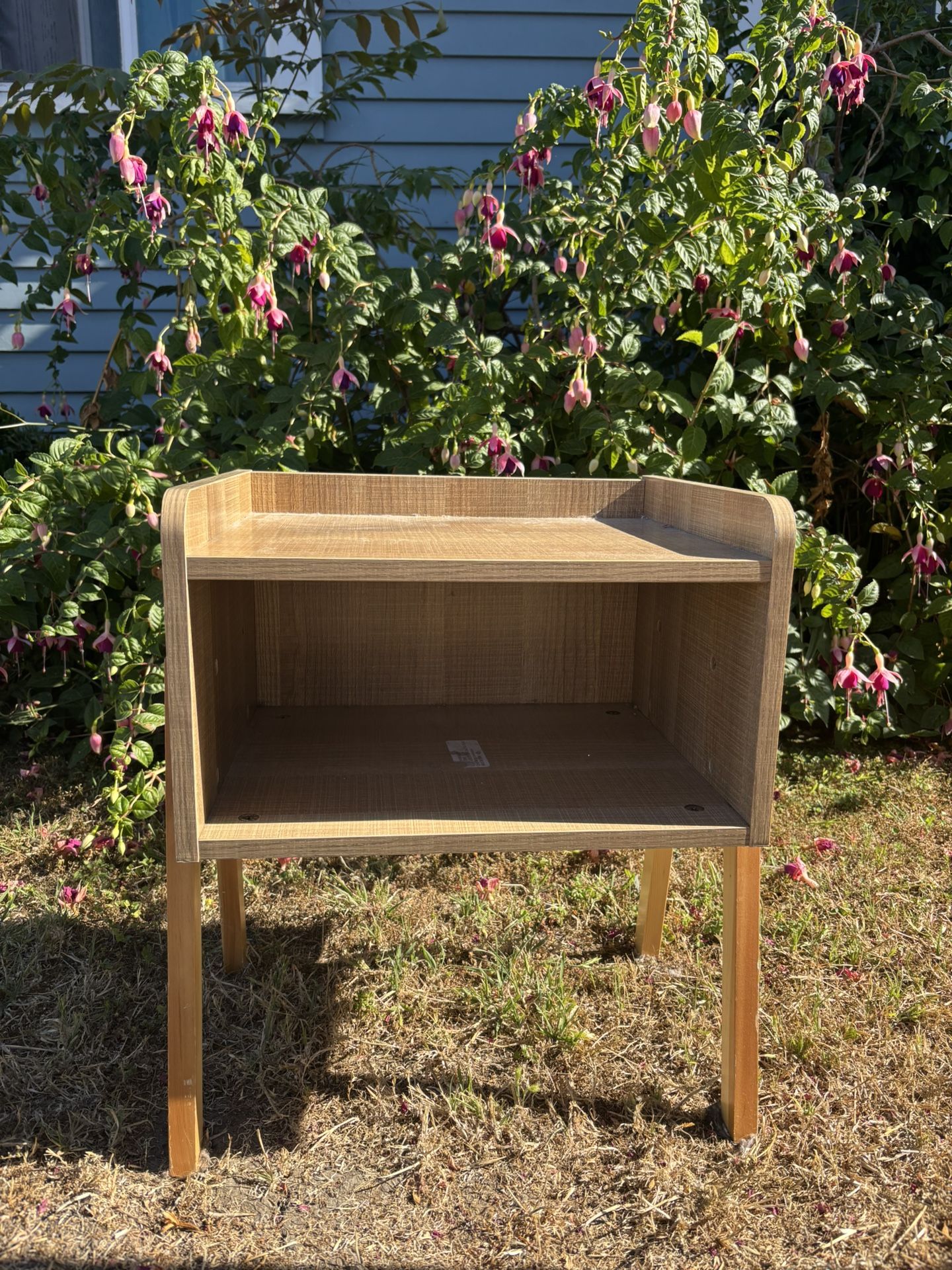 WOODEN END TABLE / SIDE TABLE / NIGHT TABLE / RECORD TABLE - Priced To Sell