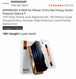 Privacy Screen Protector for iPhone 14 Pro Max