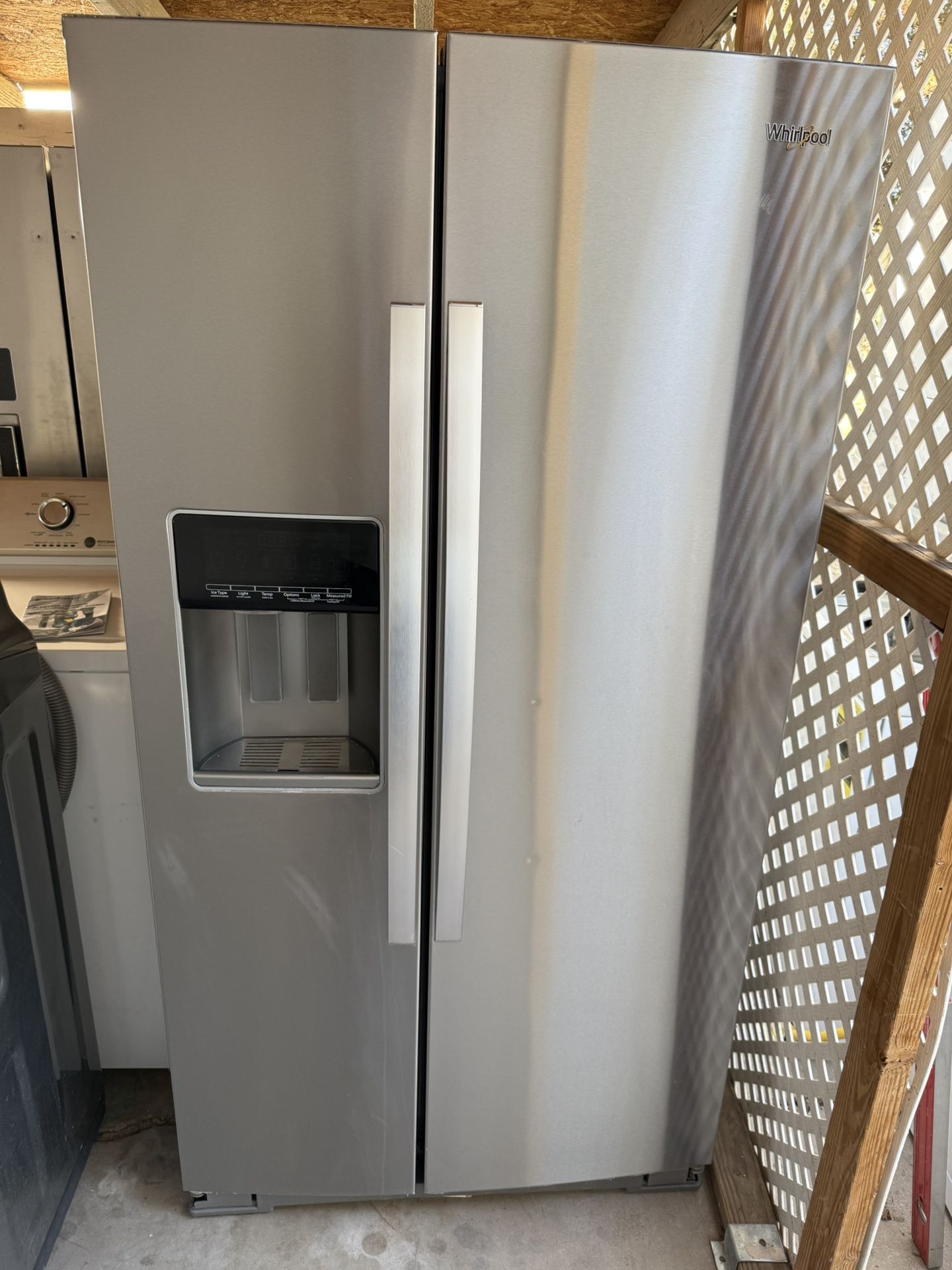 Whirlpool refrigerator / Great fridge / Dimensions 69"h x 36"w x 34.88"d