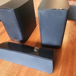 Definitive Technology Bookshelf Speakers & Center Channel