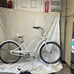 ELECTRA brand “THE BETTY” 3 speed  Rear Coaster  brake Beach Cruiser Bicycle 26 Inch Wheels And Tires Ready To Ride. Please Check Please Check My Othe