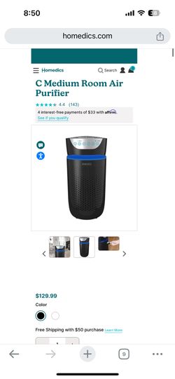 Homedics Humidifier Air Purifier $40 Each