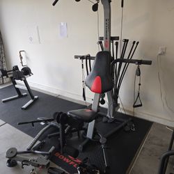 Bowflex Xtreme 2SE WITH Bundled Accessories Arm Curl, Rope, Mat, and Power Rod
