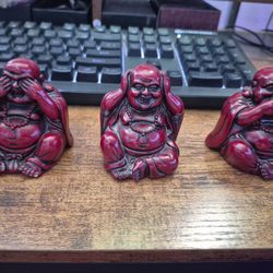 Vintage Style “See No Evil” Buddha Set (3 Piece)