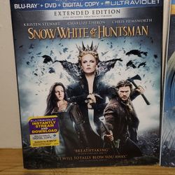 Snow White And The Huntsman And The Huntsman/Winters War Blu-ray And Dvd Movie Collection! Excellent Condition!