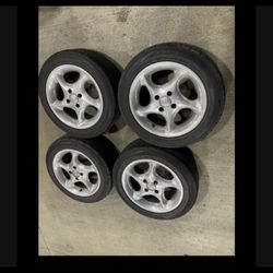 4 —195/55r15 4x100 4x3.94 Acura Integra Civic Fit Corolla Xa Xb Ia Echo Miata Wheels Rims Tires!!!!