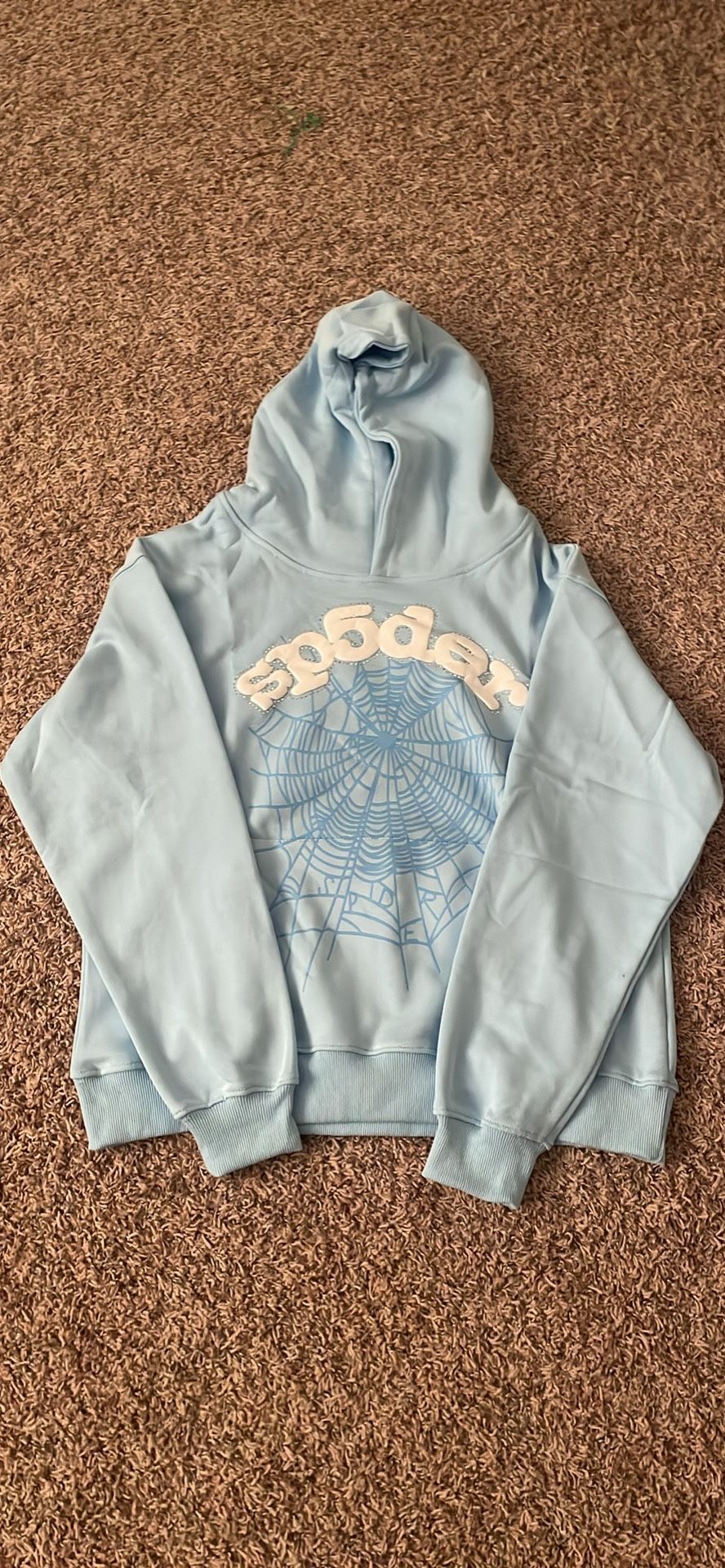Spider Worldwide Hoodie Blue - Size Small - Excellent Condition