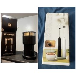 Nespresso Aeroccino XL and Electric whisk bundle