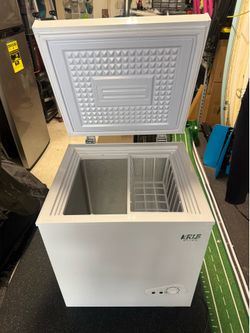 Chest freezer (3.5 cubic ft; dims in description)