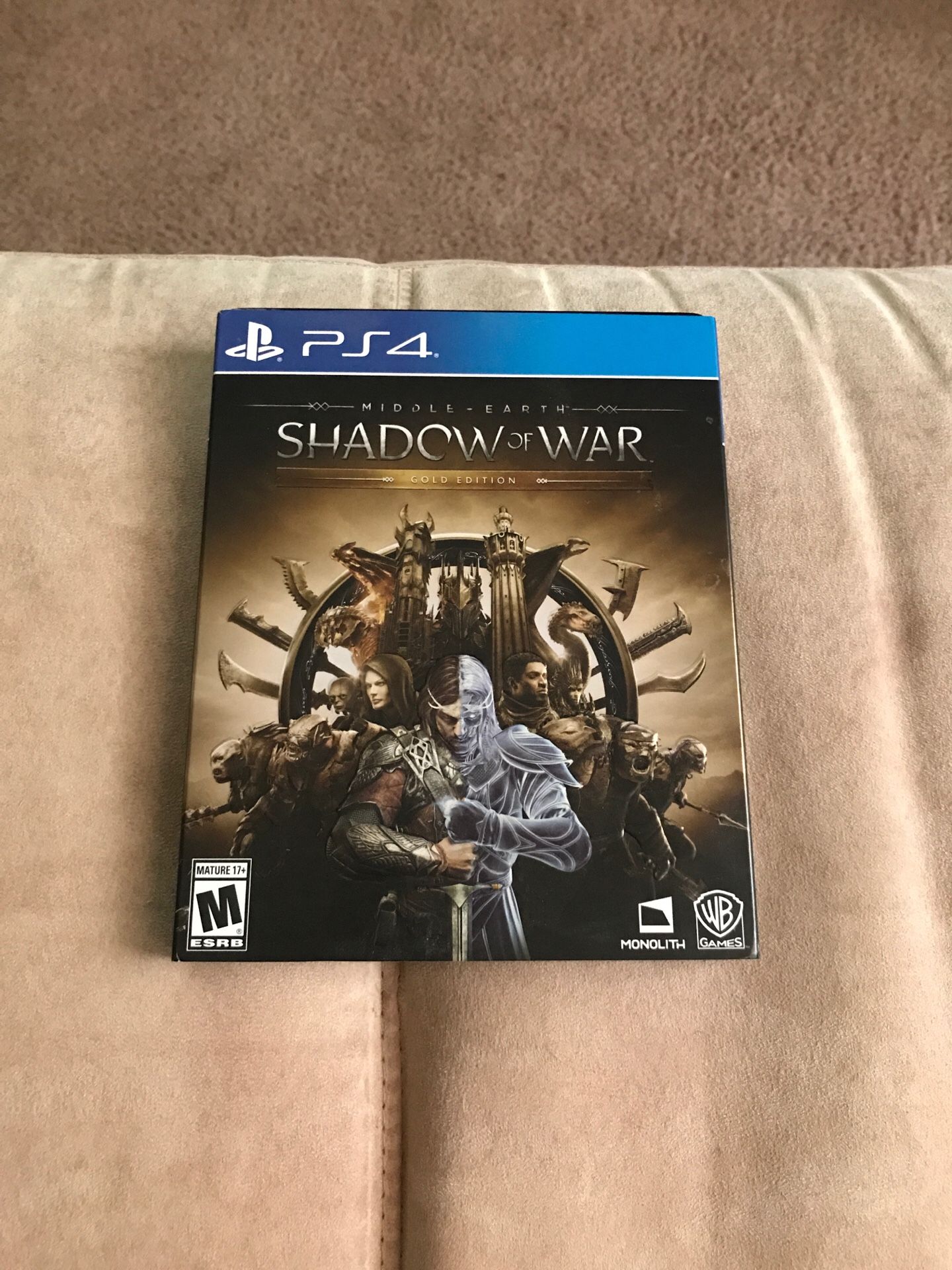 Middle earth shadow of war “ Gold edition ps4 steel case