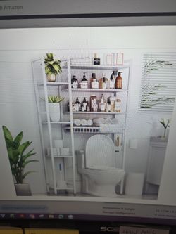 Over the toilet storage