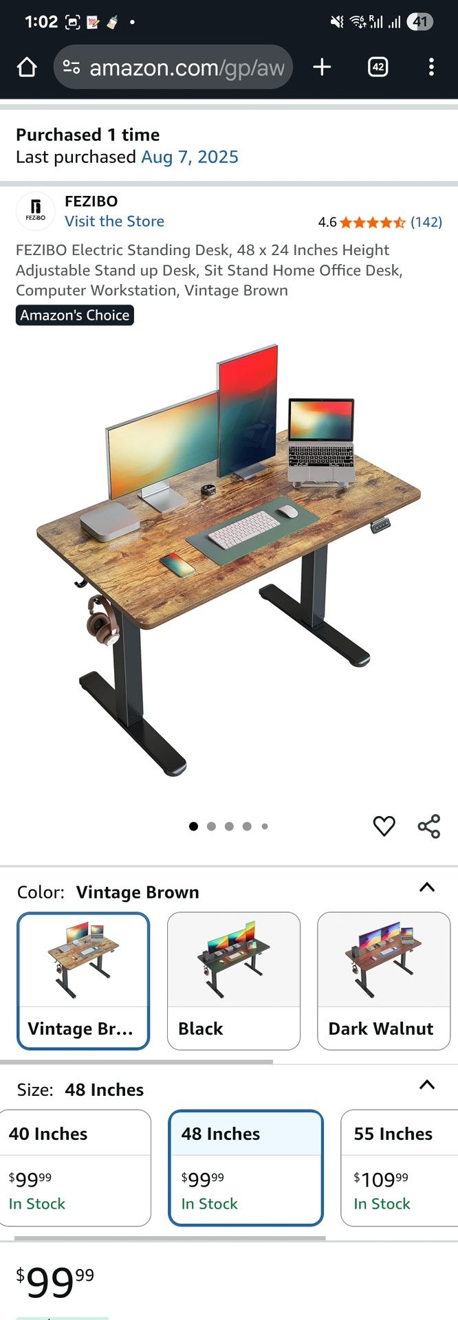 Electric Height Adjustable Standing Desk