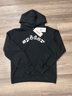 Size S Rhinestone sp5der hoodie
