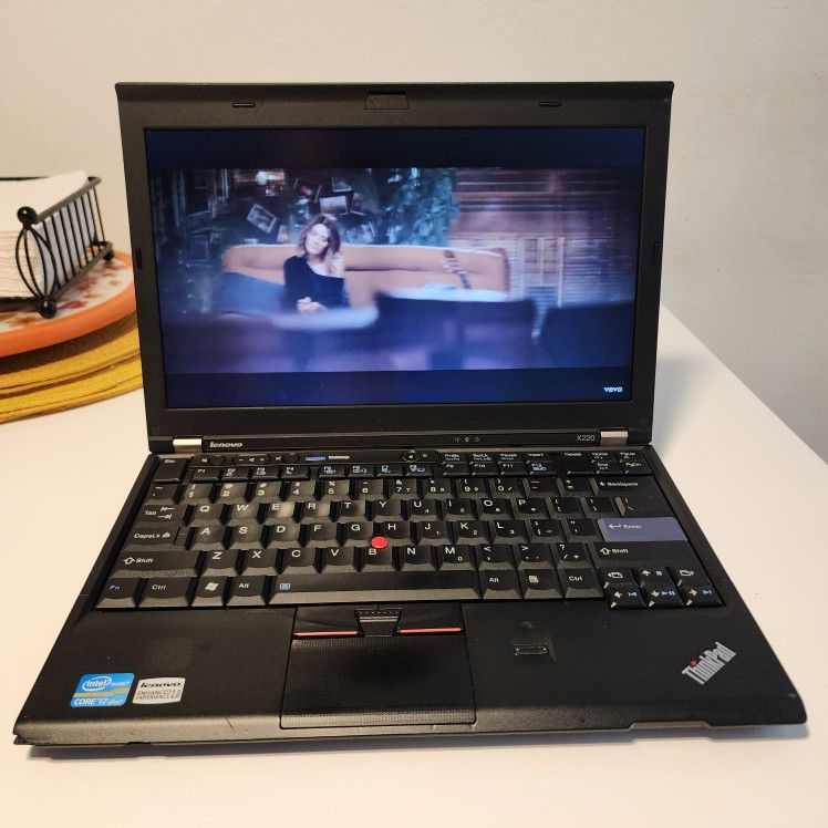 Lenovo ThinkPad X220 laptop computer 12"
Intel core i7-2620M CPU @ 2.70 GHz
8GB RAM 
240 GB SSD 
Windows 10 Pro. Microsoft office installed.  It has a
