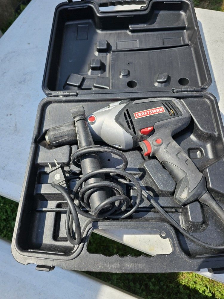 CRAFTSMAN 1/2 INCH HAMMER DRILL 110V , LIKE NEW , USED ONCE