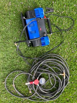 Heavy-Duty Dual Cylinder Off-Road Air Compressor + 4-Tire Inflation Kit