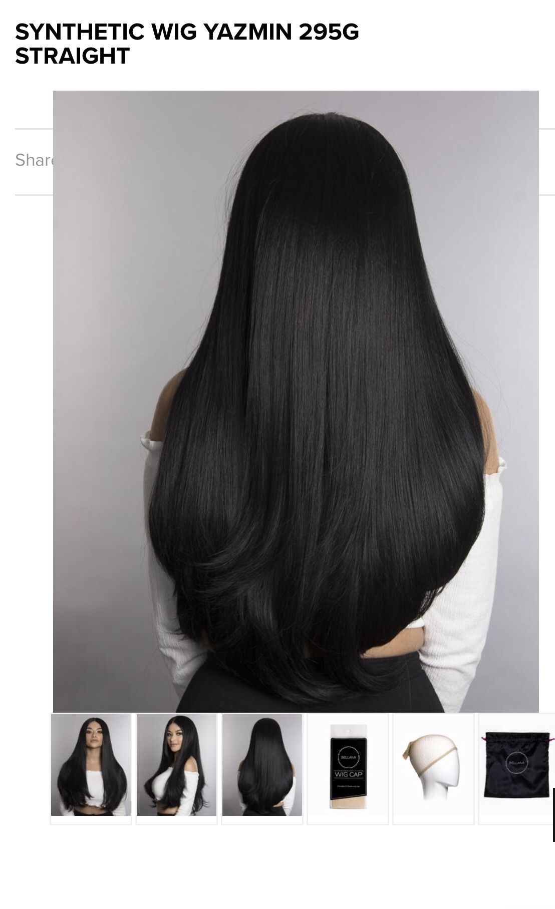 SYNTHETIC WIG YAZMIN 295G STRAIGHT 26”