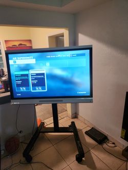 55inch Touch Smart Board 4k Display With Rolling Stand