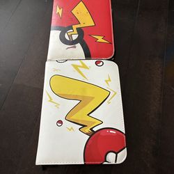 Pokémon cards with binders