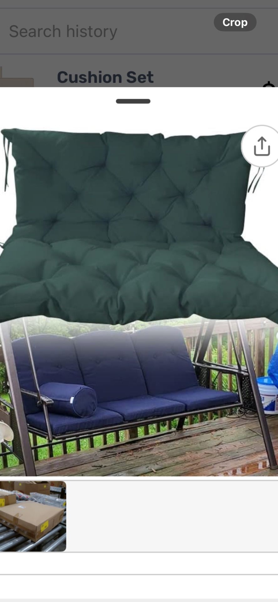 Maeppara Replacement Porch Swing Cushion - 3 Available