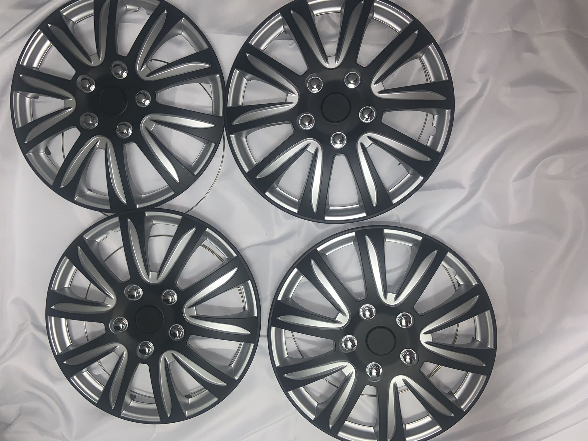 Universal Fit Black 16 Inch Wheel Covers Set Of 4