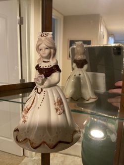 Ceramic girl in dress