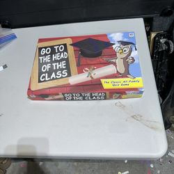 “Go To The Head Of The Class”  Board Game 