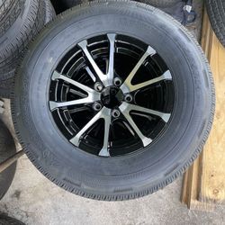 New Trailer Tires With Rims.  205-75-14 And 205-75-15