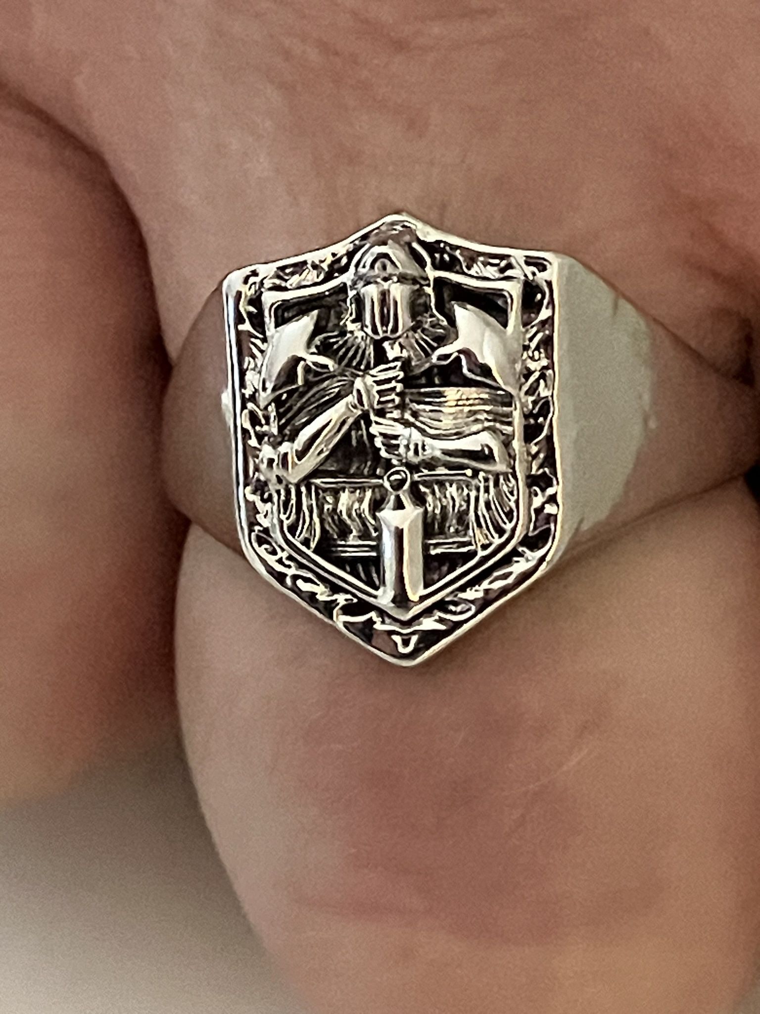 Knights Templar Ring /  Bikers Ring Men’s Size11