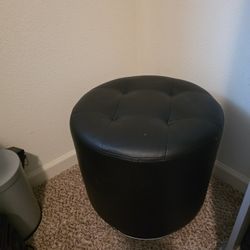 Leather Spinning Stool/ottoman 