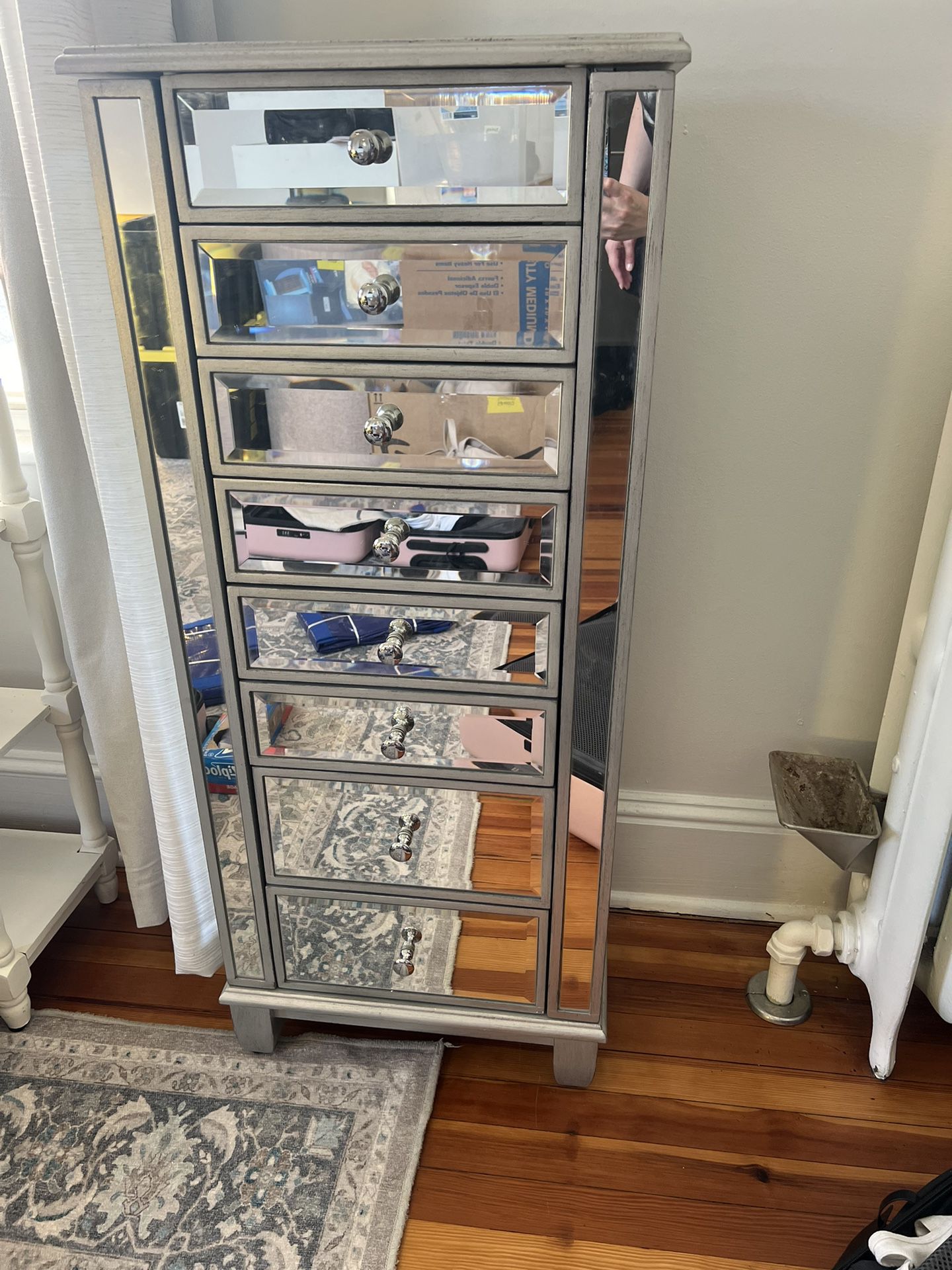 Mirrored Jewelry Armoire