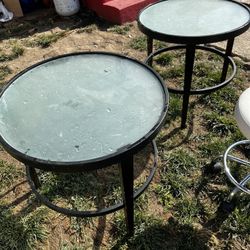 Glass Top End Tables