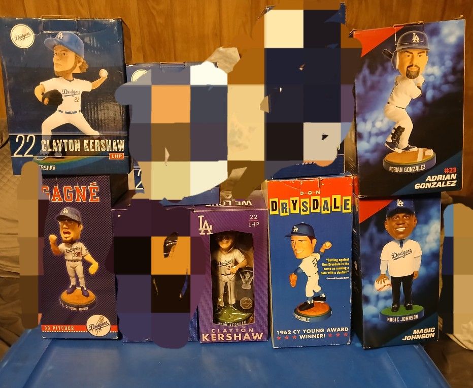 6 Dodgers Bobbleheads $30 Each.