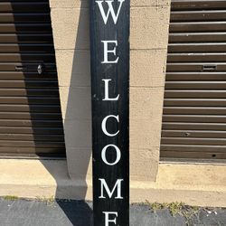 Welcome Sign Wood