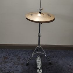 Pearl High Hat Stand With 14" Zildjian ZBT Rock High Hat Cymbals 
