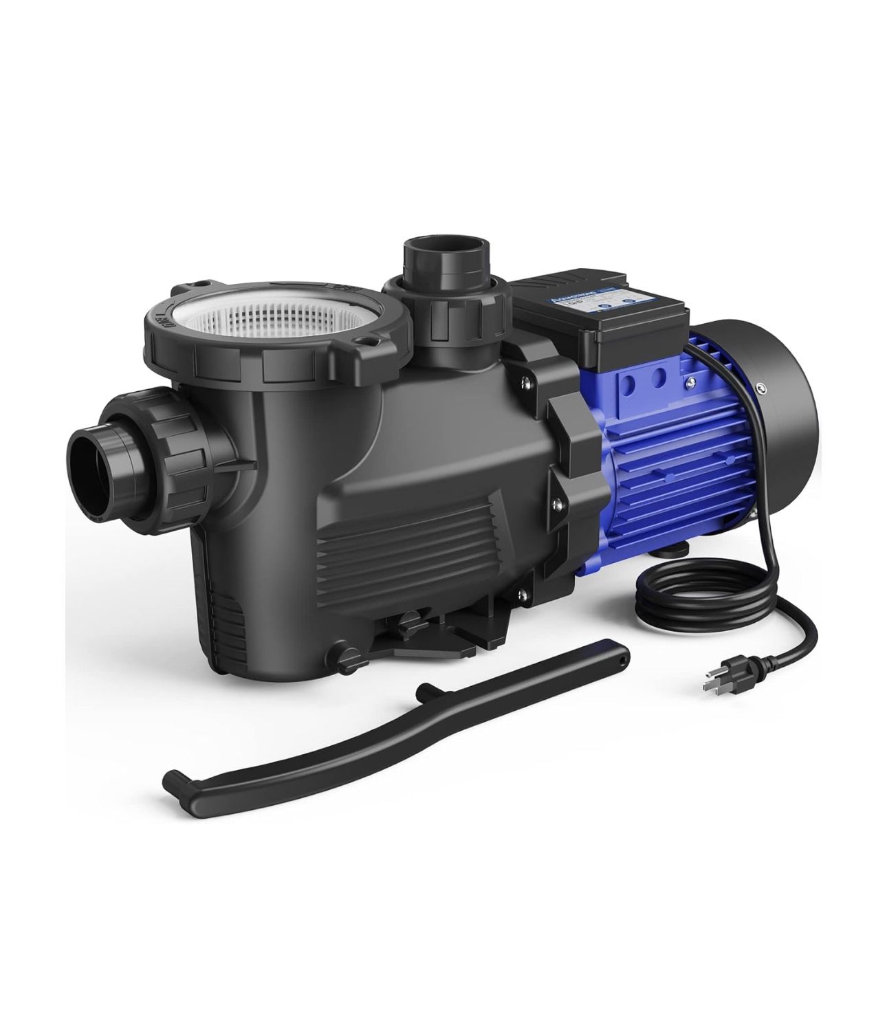 AQUASTRONG In/Above Ground Pool Pump, 1.5 HP Single Speed, 115V, 8100GPH, Powerful High Flow