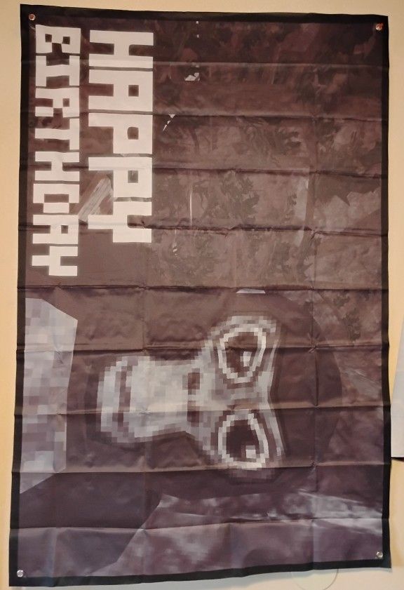 Gorilla Tag Happy Birthday Banner 3 x 5 Ft NEW