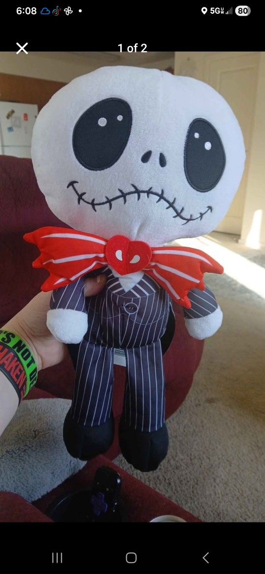 Jack skellington plushie