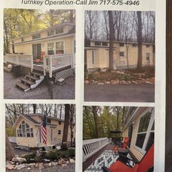 Two Story Park Model Trailer With 2022 Evolution Forester Golf Cart