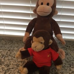 Curious George Set Of 2 Plush