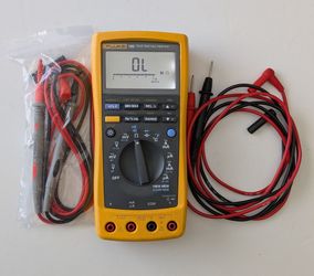 Fluke 189 True RMS Logging Multimeter DMM Meter + Fluke TL75 Test Lead + New Gold Plated Leads