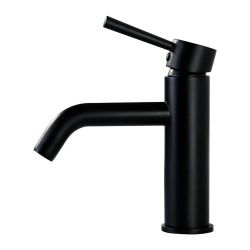 Single-Handle Single Hole Bathroom Faucet in Matte Black