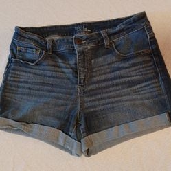Mid-Rise Jean Shorts Size 12