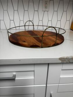 Wood & metal organizador in excellent used condition