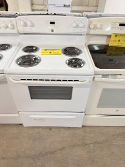 Kenmore White Electric Coil Range