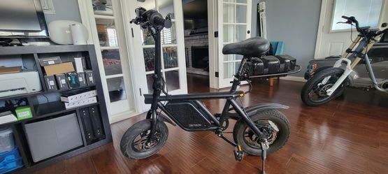 Modified Jetson ATLAS Foldable Fat Tire Ebike 30mph Upgraded Fardriver 72v35amp programmable controller